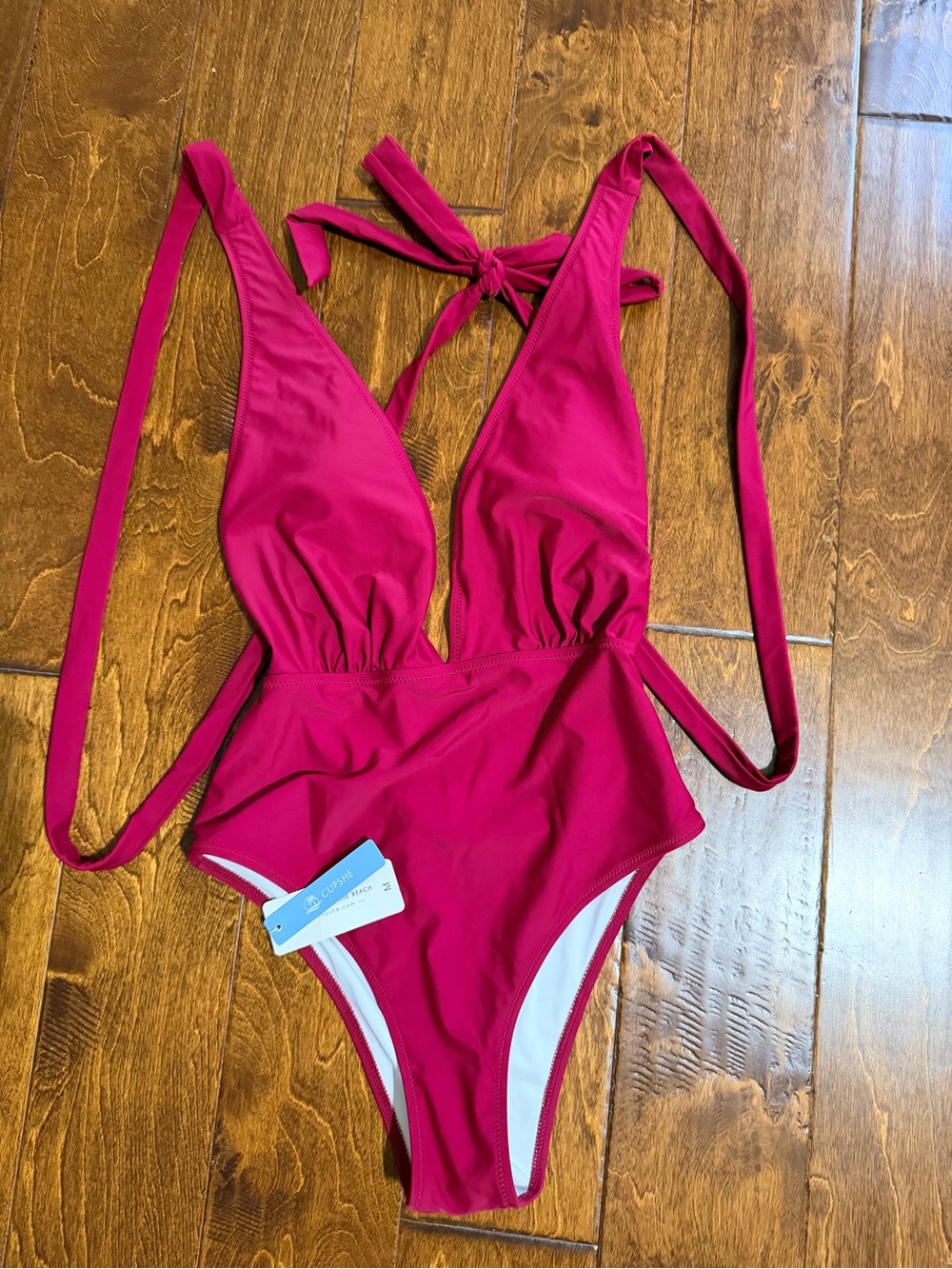 Cupshe Kids Hot Pink One-Piece Swimsuit